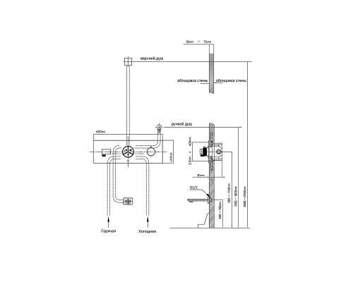 Душевая система Vincea Inspire  VSFW-432TI3MB цвет Матовый черный