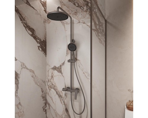 Душевая система Vincea Puro VSFS-5P1GM цвет Вороненая сталь