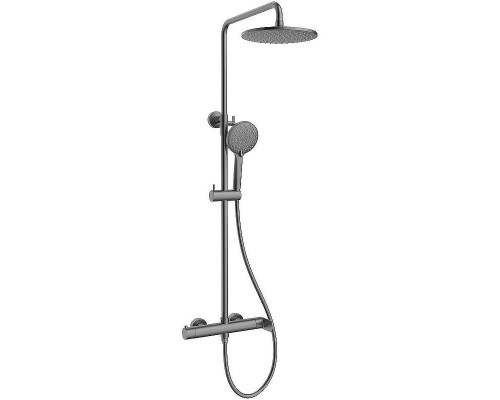 Душевая система Vincea Rondo VSFS-1R0GM Вороненая сталь