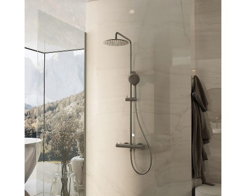 Душевая система Vincea Rondo VSFS-1R0GM Вороненая сталь