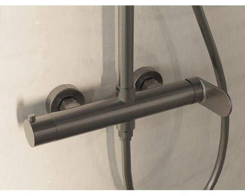 Душевая система Vincea Rondo VSFS-1R0GM Вороненая сталь