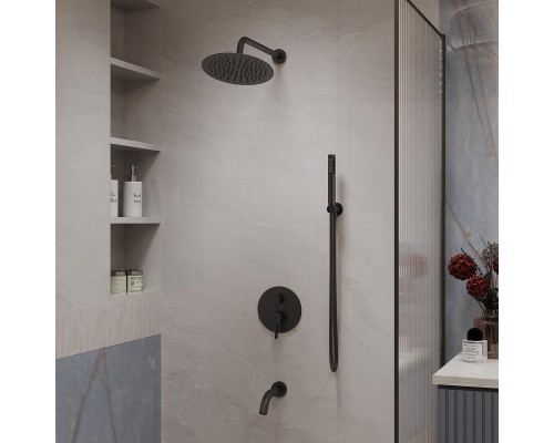 Душевая система Vincea Villa VSFW-1VL3MB цвет Черный матовый