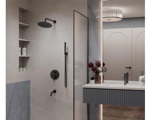 Душевая система Vincea Villa VSFW-1VL3MB цвет Черный матовый