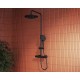 Душевая система Vitra Aquaheat Bliss A4720536EXP с термостатом Черный матовый