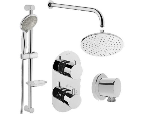 Душевая система Vitra AquaHeat 458657 с термостатом Хром