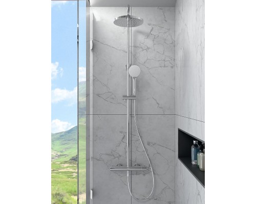 Душевая система Vitra Joy A47298EXP с термостатом цвет Хром