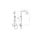 Душевая система Vitra Joy A47298EXP с термостатом цвет Хром