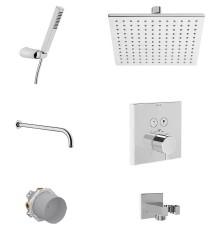 Душевая система Vitra Square A49309EXP с термостатом Хром