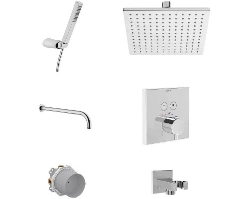 Душевая система Vitra Square A49309EXP с термостатом Хром
