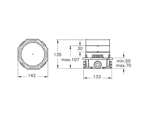 Душевая система Vitra Suit A49308EXP с термостатом Хром