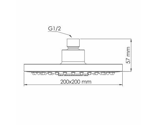 Верхний душ WasserKRAFT A028 Хром