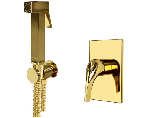 Гигиенический душ со смесителем WasserKRAFT А71097 Золото глянцевое
