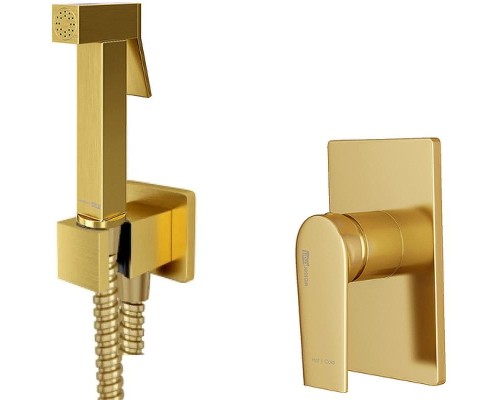 Гигиенический душ со смесителем WasserKRAFT А55094 Золото матовое