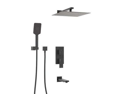 Душевая система WasserKRAFT Abens A172071 Черная матовая