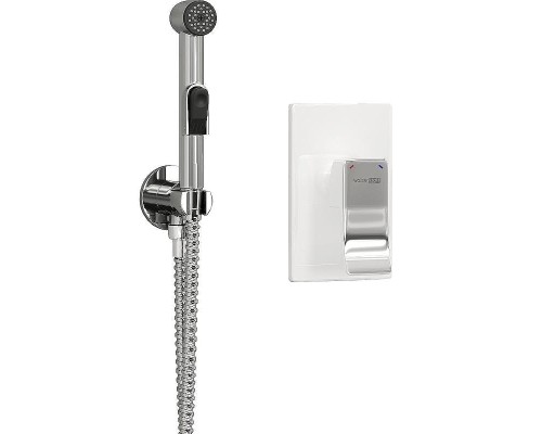 Гигиенический душ со смесителем WasserKRAFT Aller A010656WHITE Хром Белый