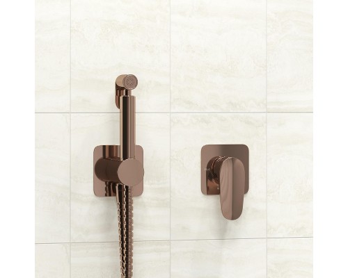 Гигиенический душ со смесителем WasserKRAFT Asphe A7751.290.292.335 Розовое золото