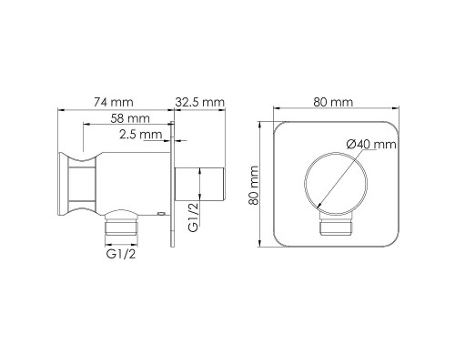 Гигиенический душ со смесителем WasserKRAFT Ems A7651.280.238.216 Золото глянцевое