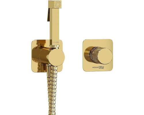 Гигиенический душ со смесителем WasserKRAFT Ems A7651.280.238.216 Золото глянцевое