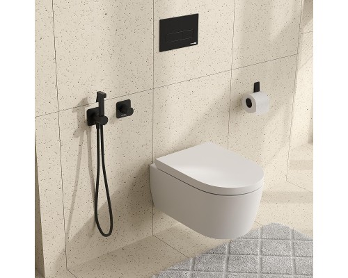 Гигиенический душ со смесителем WasserKRAFT Fulda A5251.302.241.212 Черный матовый