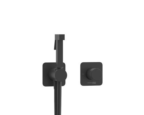 Гигиенический душ со смесителем WasserKRAFT Fulda A5251.302.241.212 Черный матовый