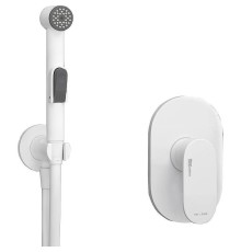 Гигиенический душ со смесителем WasserKRAFT Mindel А85056 Белый матовый