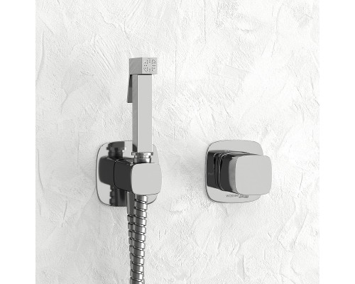 Гигиенический душ со смесителем WasserKRAFT Naab A8651.326.057.136 Хром