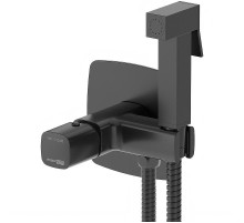 Гигиенический душ со смесителем WasserKRAFT Nuthe 9138 Черный матовый