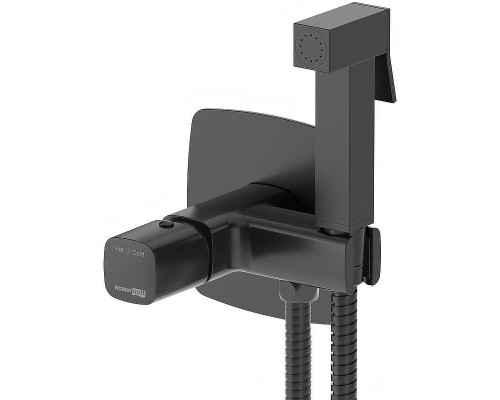 Гигиенический душ со смесителем WasserKRAFT Nuthe 9138 Черный матовый