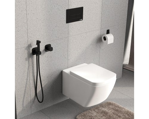 Гигиенический душ со смесителем WasserKRAFT Nuthe A9151.327.241.212 Черный матовый