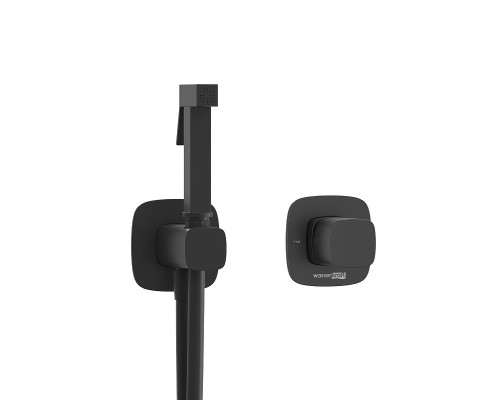 Гигиенический душ со смесителем WasserKRAFT Nuthe A9151.327.241.212 Черный матовый