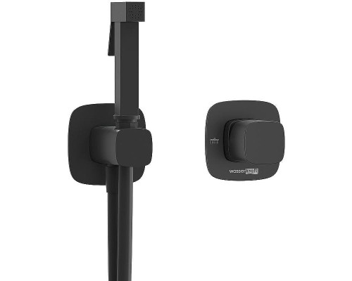 Гигиенический душ со смесителем WasserKRAFT Nuthe A9151.327.241.212 Черный матовый