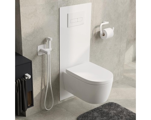 Гигиенический душ со смесителем WasserKRAFT Saale 9538 Белый матовый