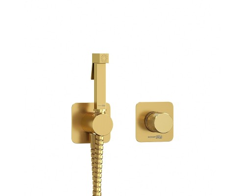 Гигиенический душ со смесителем WasserKRAFT Schunter A8251.285.237.213 Золото матовое
