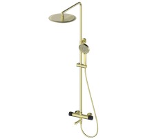 Душевая система Wonzon & Woghand WW-88739902-BG с термостатом цвет Брашированное золото
