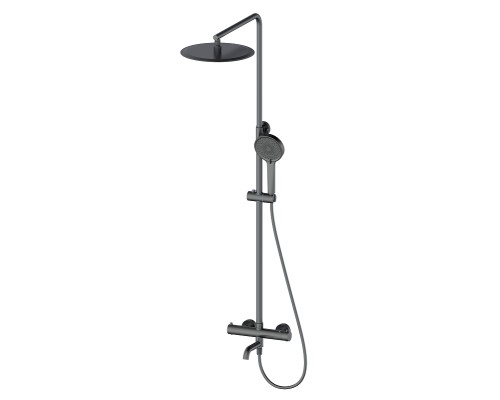 Душевая система Wonzon & Woghand WW-88739903-BGM с термостатом цвет Темный графит