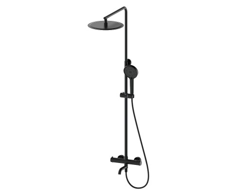 Душевая система Wonzon & Woghand WW-88739903-MB с термостатом цвет Черный матовый