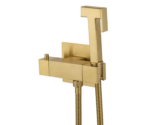 Гигиенический душ со смесителем Wonzon & Woghand WW-88819903-BG цвет Брашированное золото