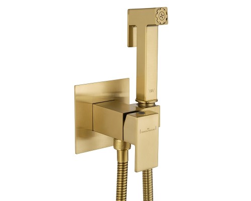 Гигиенический душ со смесителем Wonzon & Woghand WW-88829903-BG цвет Брашированное золото