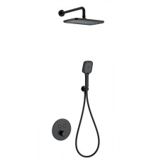 Душевая система Wonzon & Woghand WW-D2017-A-MB с термостатом цвет Черный матовый
