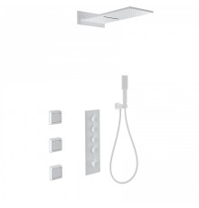 Душевая система Wonzon & Woghand WW-D4100-MW с термостатом цвет Белый матовый