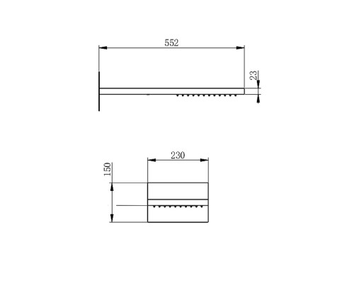 Верхний душ Wonzon & Woghand WW-HS101-CR цвет Хром