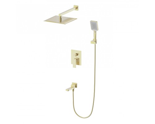 Душевая система Wonzon & Woghand Cube 2.0 WW-88087068-BG цвет Брашированное золото