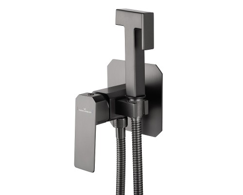 Гигиенический душ со смесителем Wonzon & Woghand Diamond WW-88829011-BGM цвет Темный графит