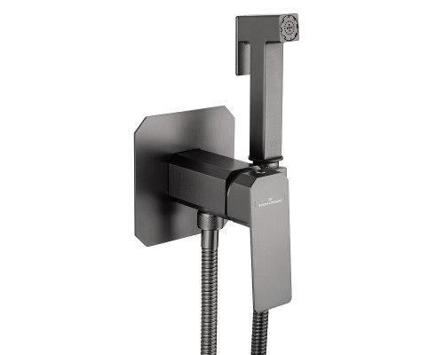 Гигиенический душ со смесителем Wonzon & Woghand Diamond WW-88829011-BGM цвет Темный графит