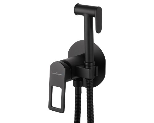 Гигиенический душ со смесителем Wonzon & Woghand Frame WW-88829010-MB цвет Черный матовый