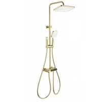 Душевая система Wonzon & Woghand Muse WW-B3112-BG с термостатом цвет Брашированное золото