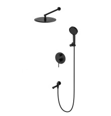 Душевая система Wonzon & Woghand Stick WW-88939017-MB цвет Черный матовый