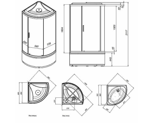 Душевая кабина AM.PM X-Joy 90х90 W88C-401A-090WT без гидромассажа