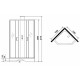 Душевая кабина Grossman Elegans 100x100 GR250D без гидромассажа