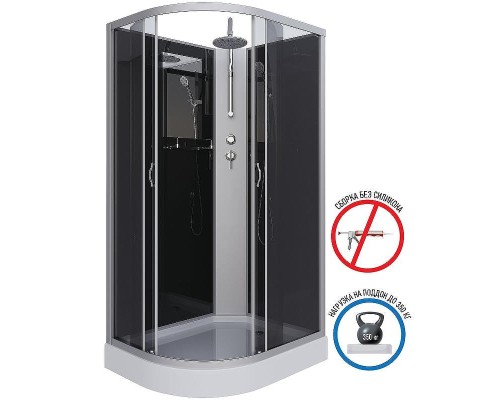 Душевая кабина Niagara Classic 120х80 R NG-3512-14RBKT без гидромассажа